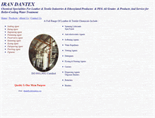 Tablet Screenshot of irandantex.com